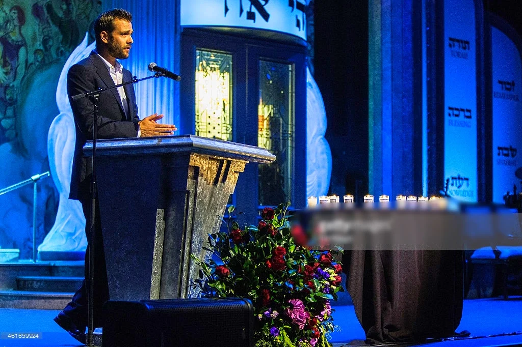 Gabriel Macht attends Shabbat Service Honoring Paris Terrorist Victims And The Legacy Of Dr. Martin Luther King, Jr. at Saban Theatre on January 16, 2015 in Beverly Hills, California.