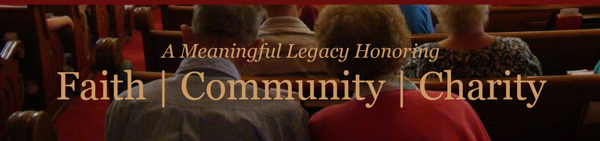 Swiss United Church of Christ New Glarus, Wisconsin, Planned Giving Header