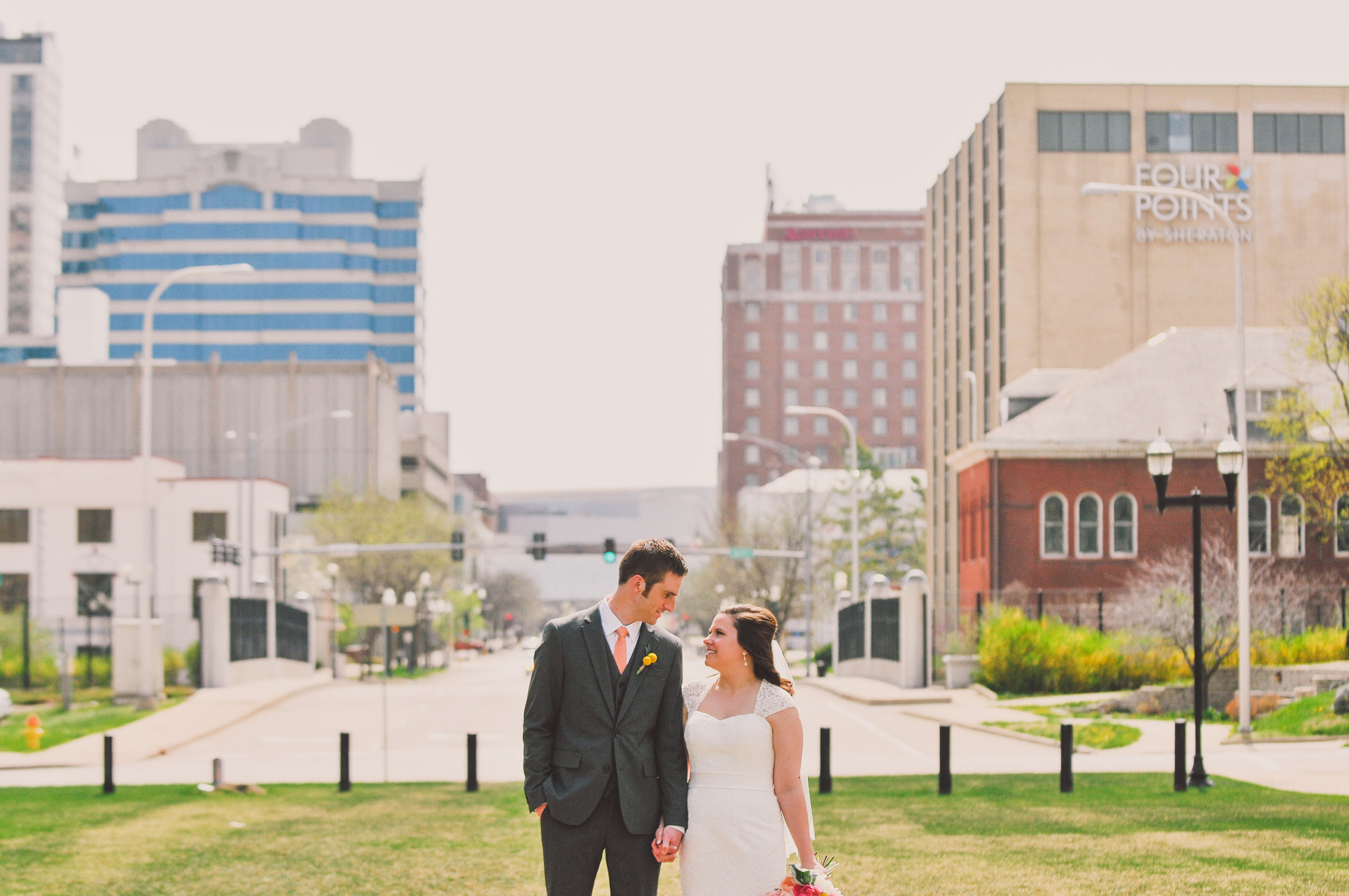 downtown peoria wedding photography