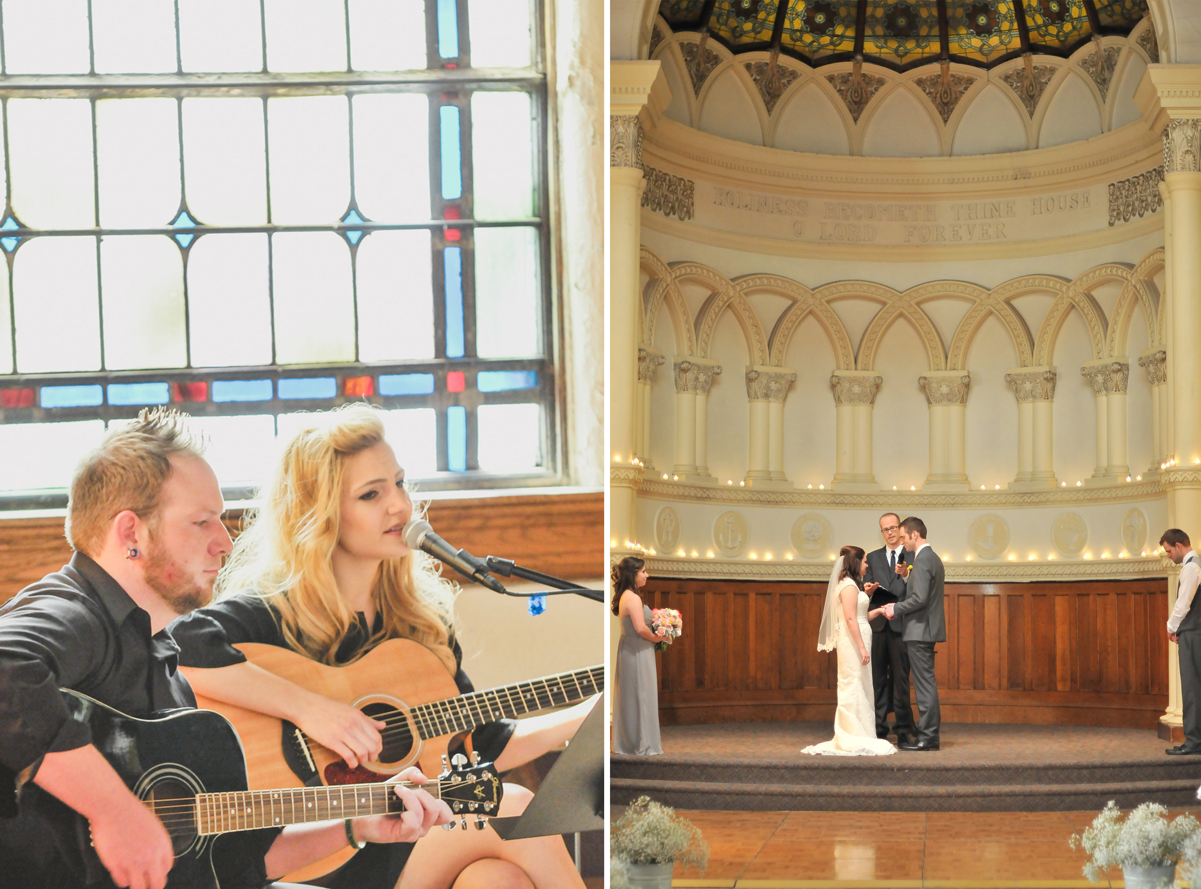 Abbey Folkien singing wedding ceremony