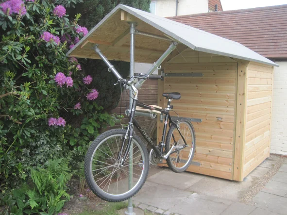 Bike shed - Bike maintenance clamp