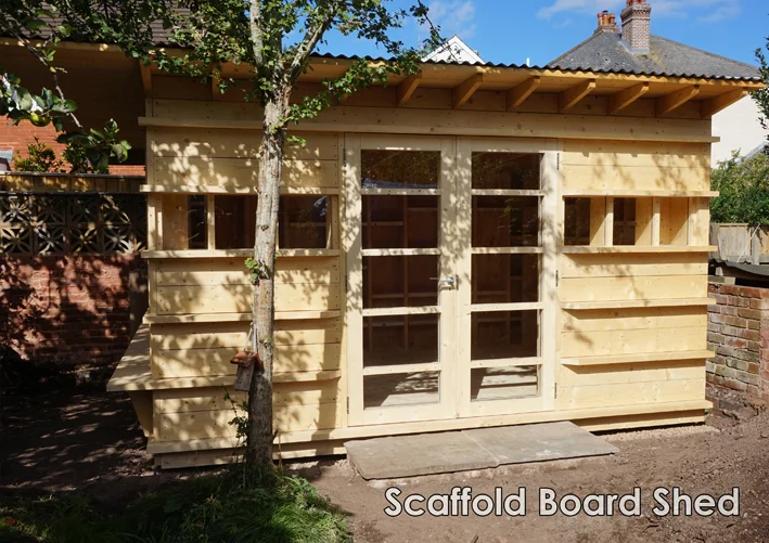 Garden Room - Scaffold Board Shed