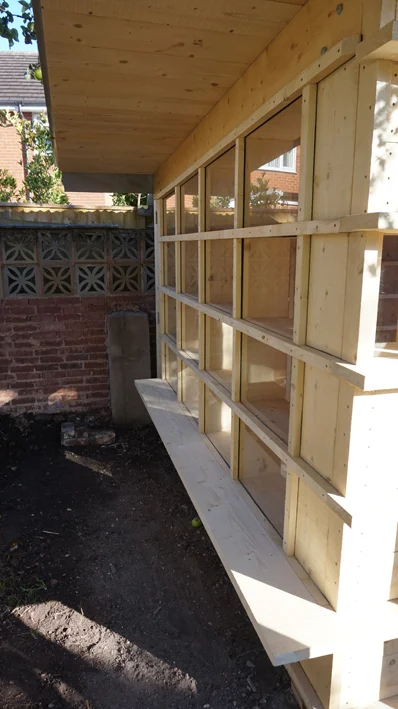 Garden Room - Bench seat for future barbeques