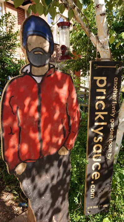 Spray Stencil - pricklysauce roadside signage