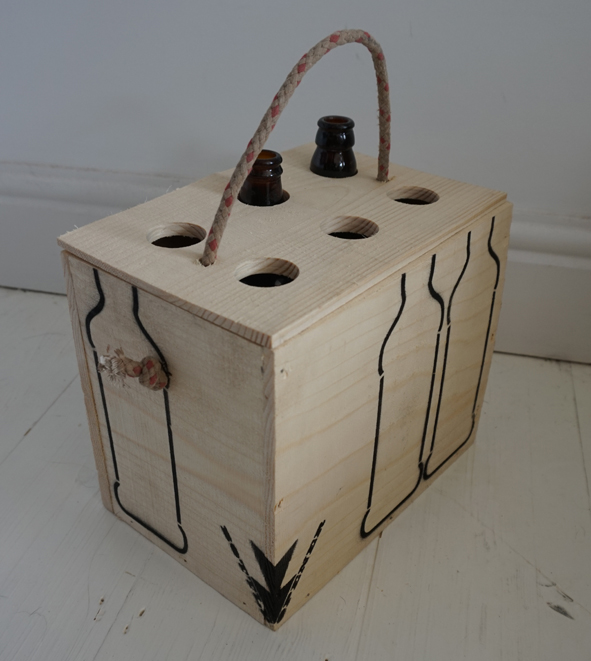 Promotional beer box - Bottle opener built into the base of the beer box