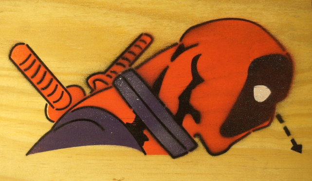 Spray Stencil - Comic book sample