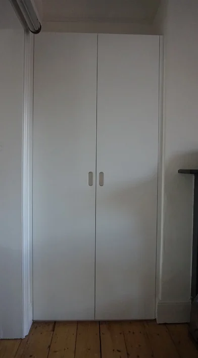 Fitted cupboard - White sprayed finish cupboard