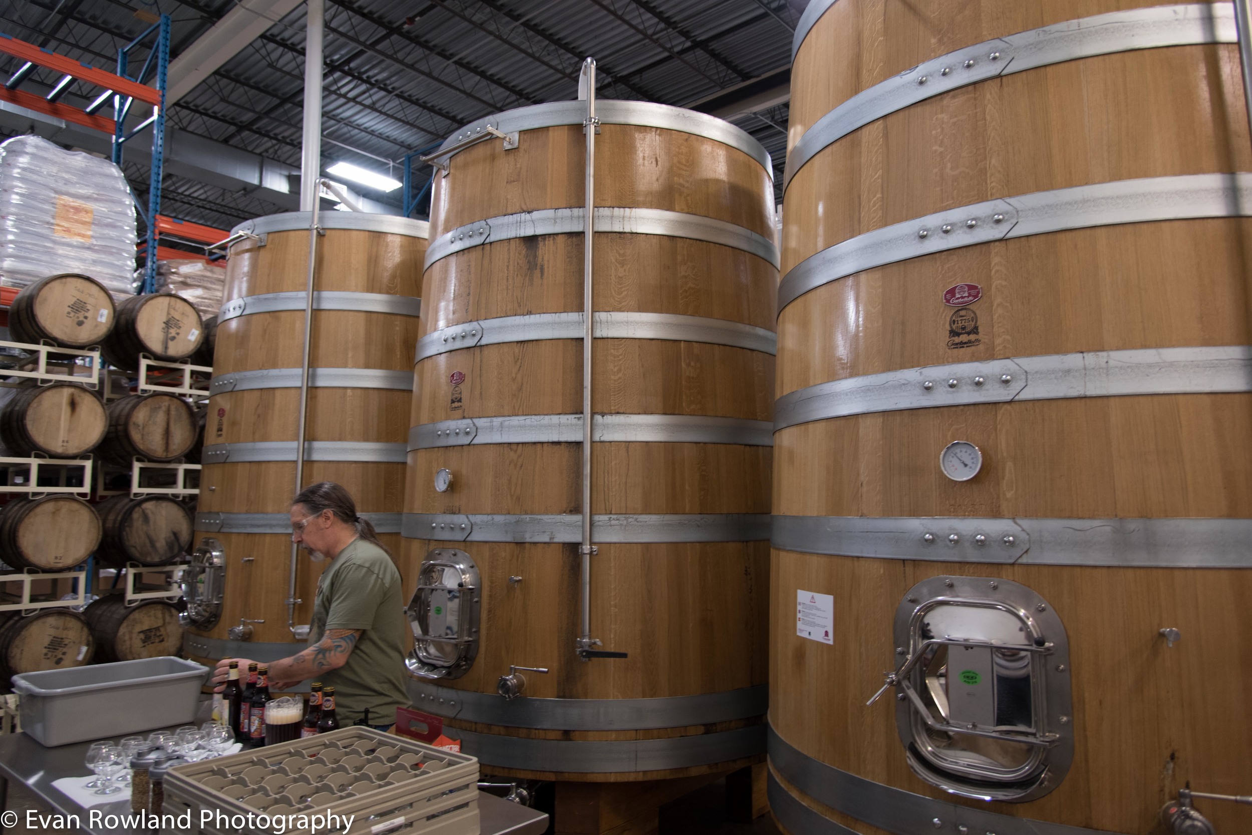 John our tour guide and I believe flying mouflan fermenting in foeders