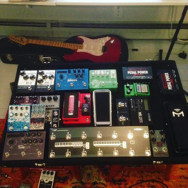 Plotting my &quot;final&quot; pedalboard.  #guitarpedals #pedalboard #phillymusic