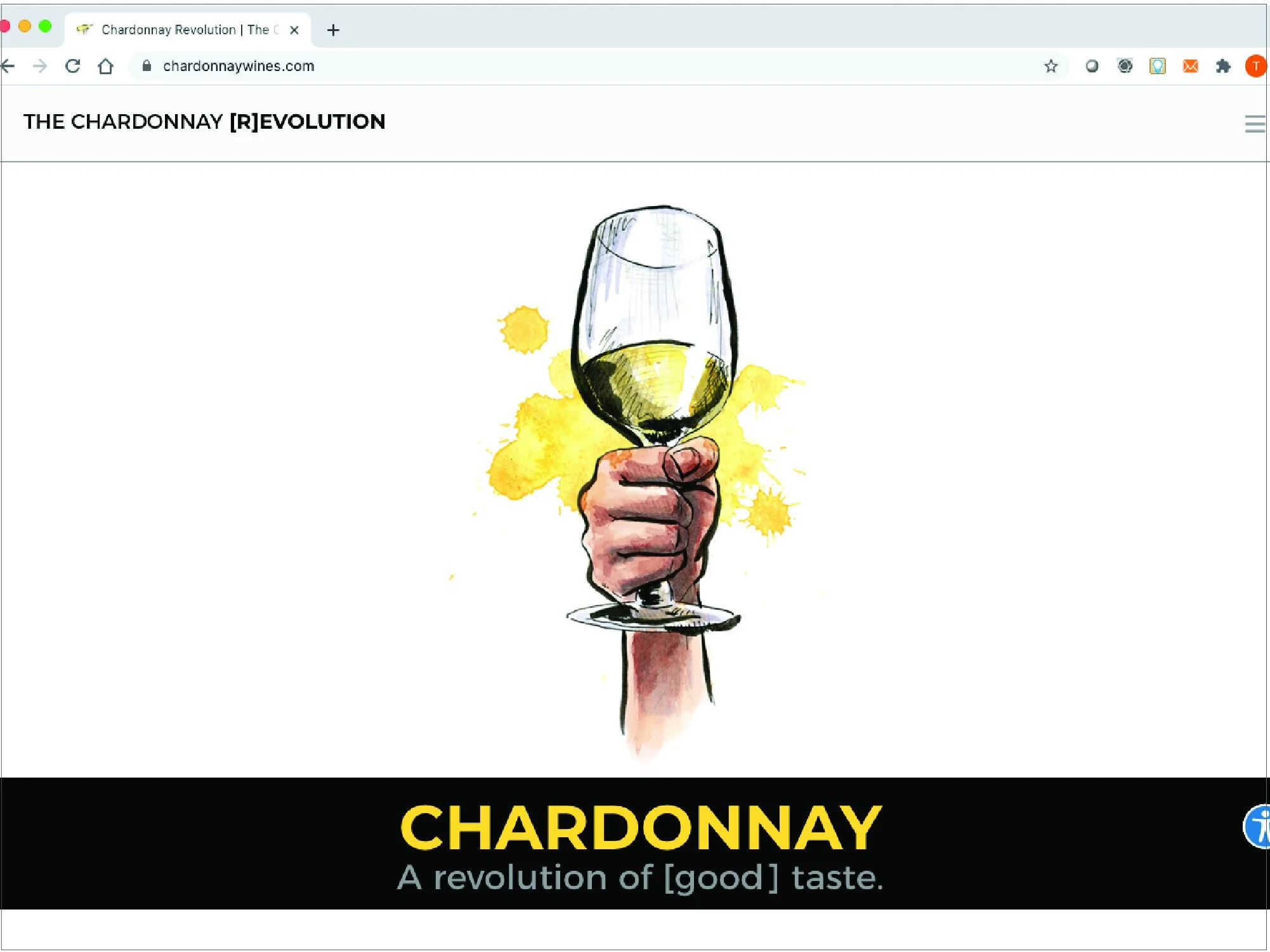 The Chardonnay [R]EVOLUTION microsite