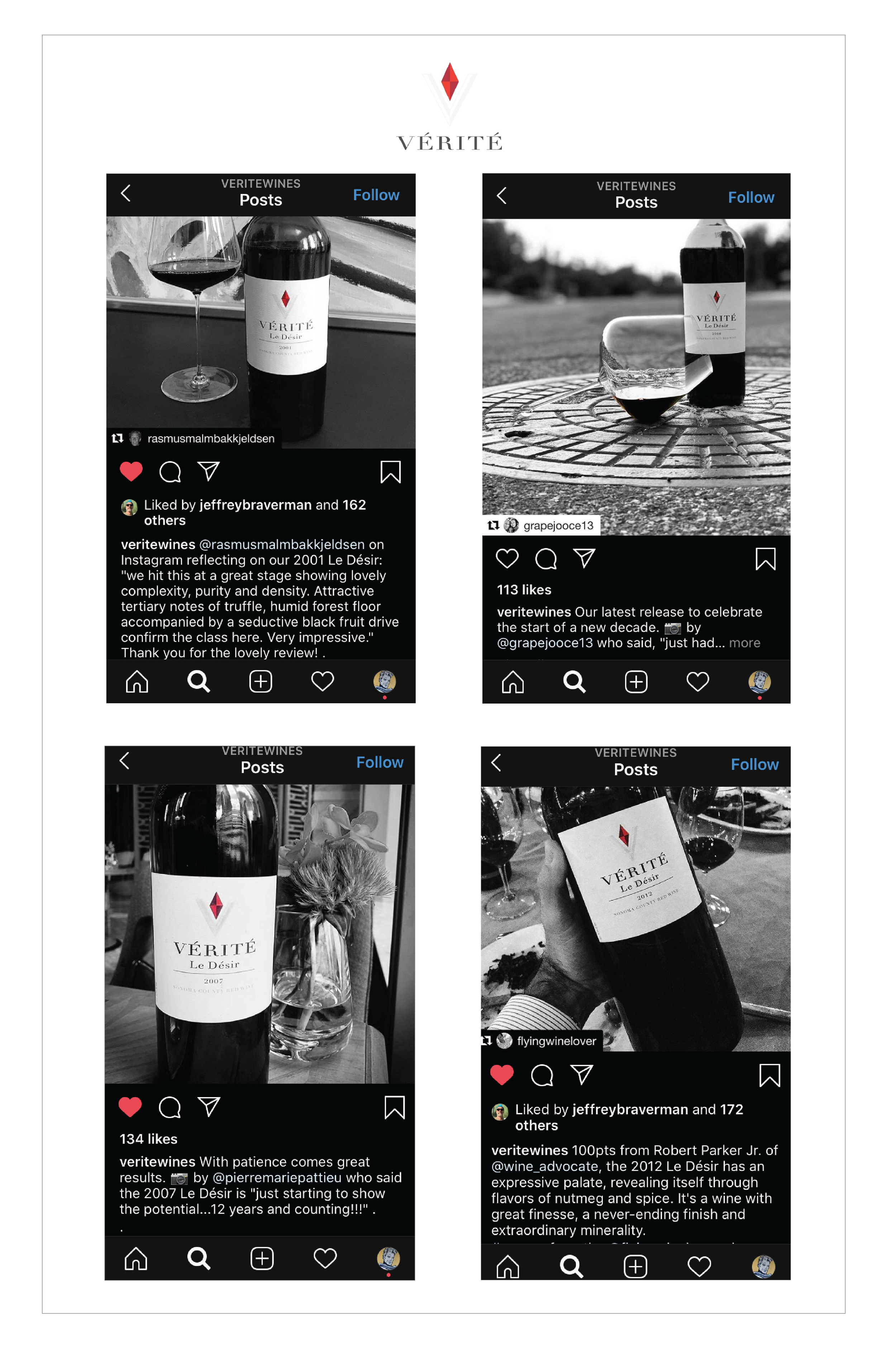 Verite Social Media Posts