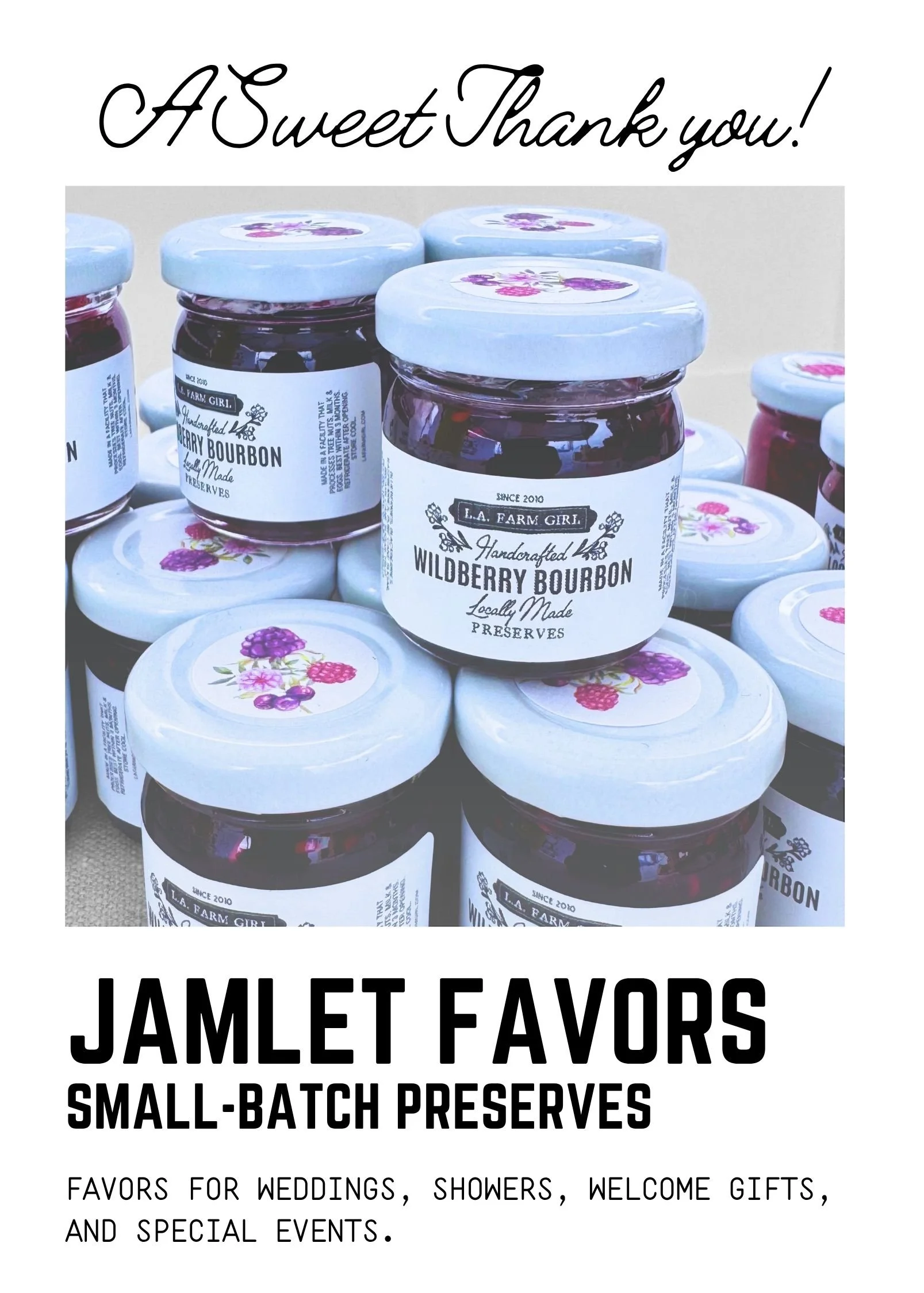 Wildberry Bourbon Jamlet Favors