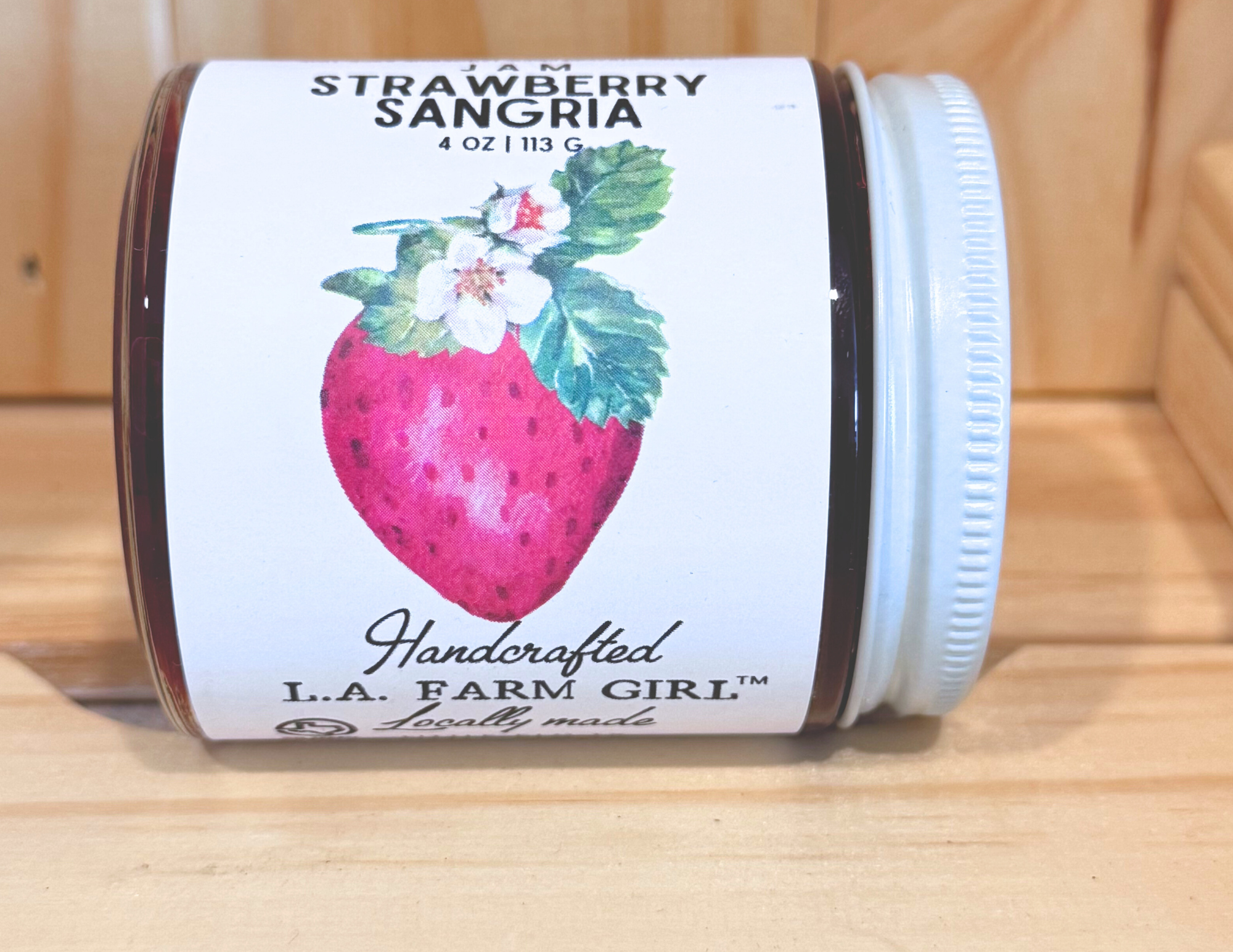 Strawberry Sangria Jam - 4 oz