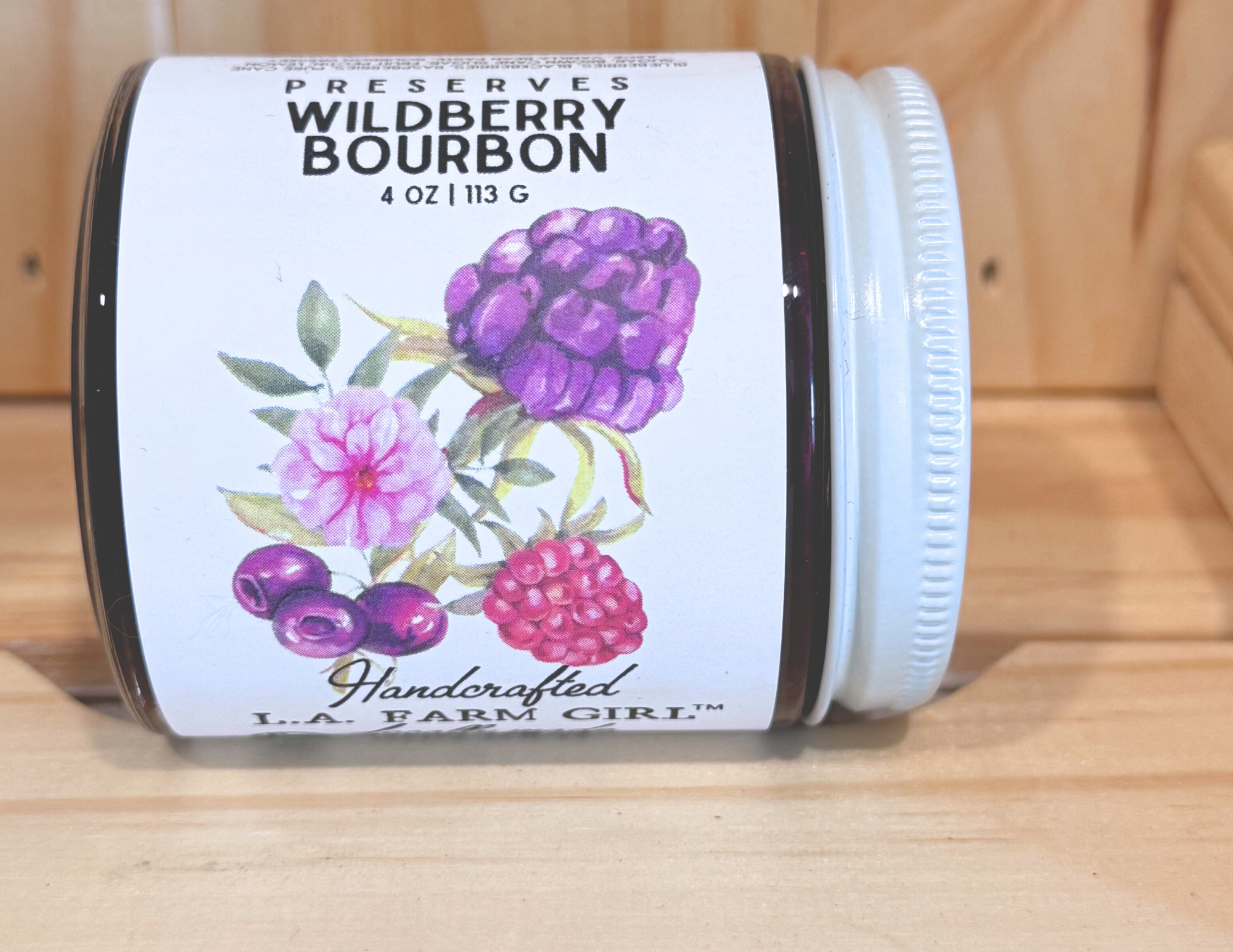 Wildberry Bourbon  Preserves - 4 oz