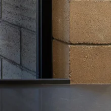 aluminum frame window | watershed block wall | solid surface counter