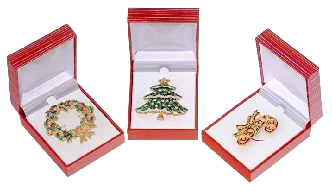 Holiday Brooches