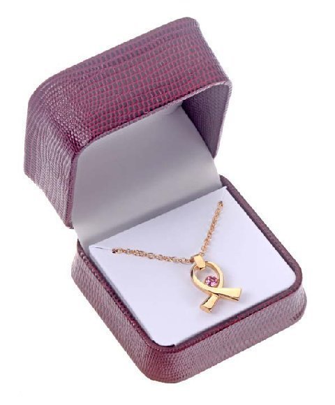 2 . Fine Gold-Plated Crystal Pendant Necklace