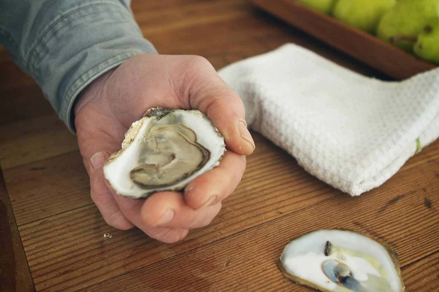 We recommend adding three small drops of fresh lemon and eating it raw, right out of the half-shell. Enjoy!