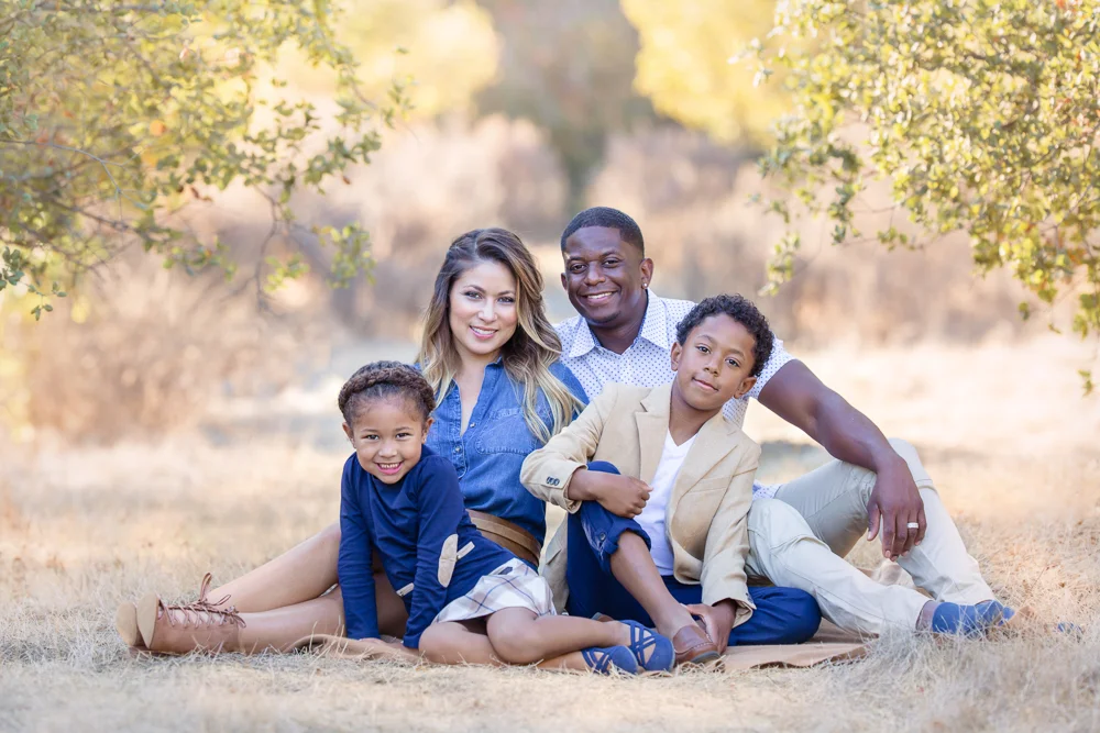 Happy family time. Santa Monica Mountains. California. 