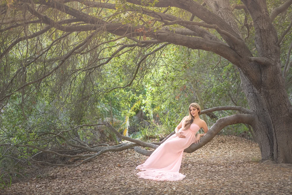beautiful expecting mother