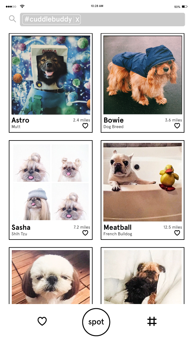 Users can search for any number of tags and browse through adoptable pets that meet their most important criteria.
