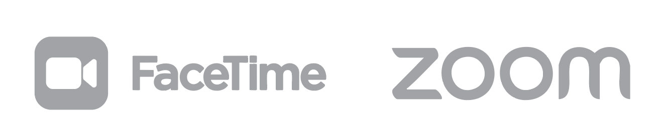Facetime or Zoom Logos