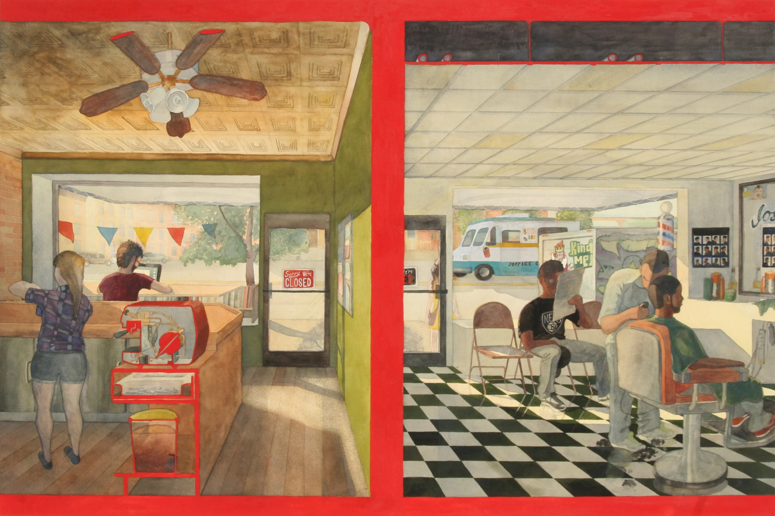 Coffeeshop/Barbershop