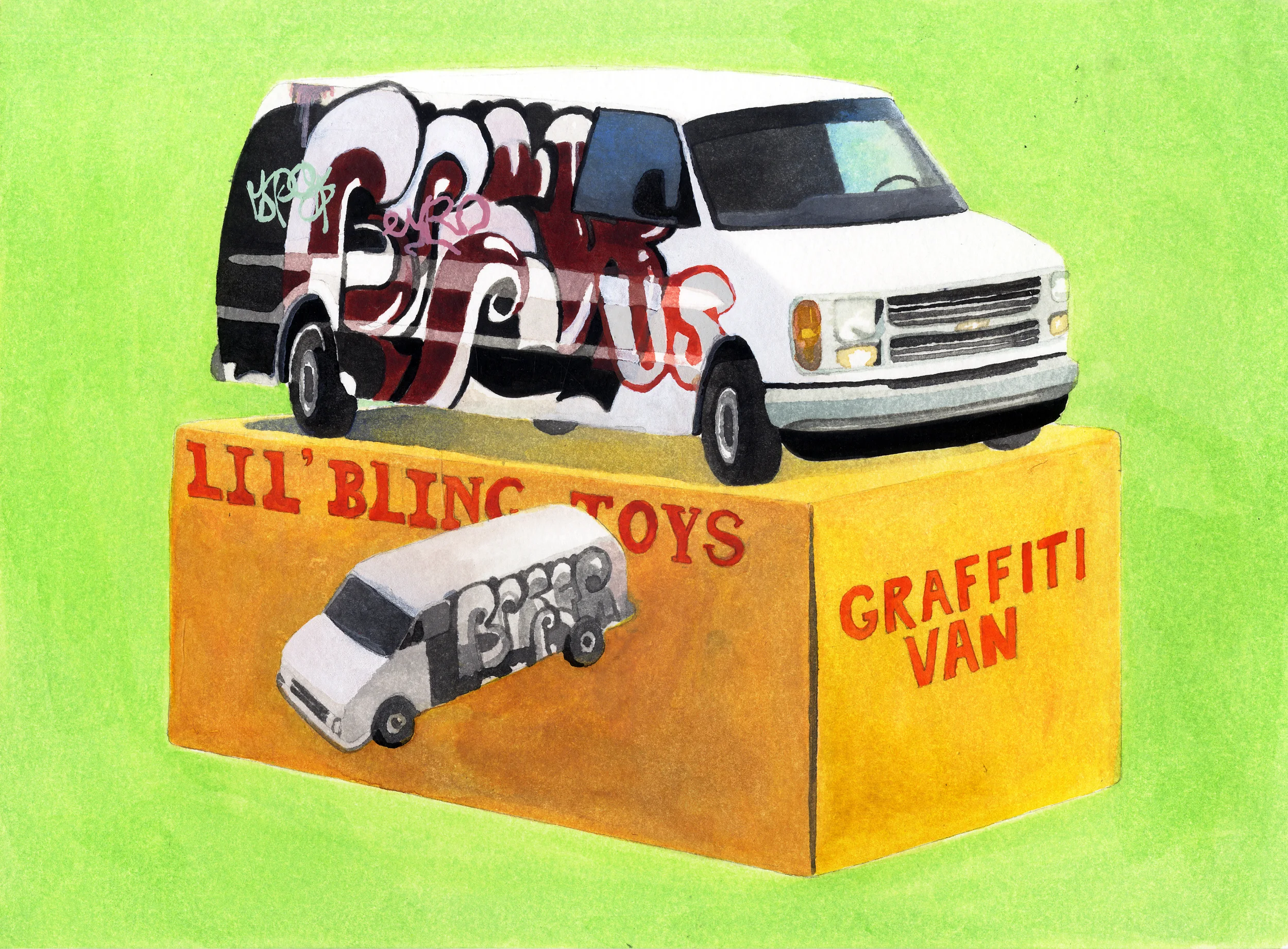 Lil' Bling Toys: Graffiti Van