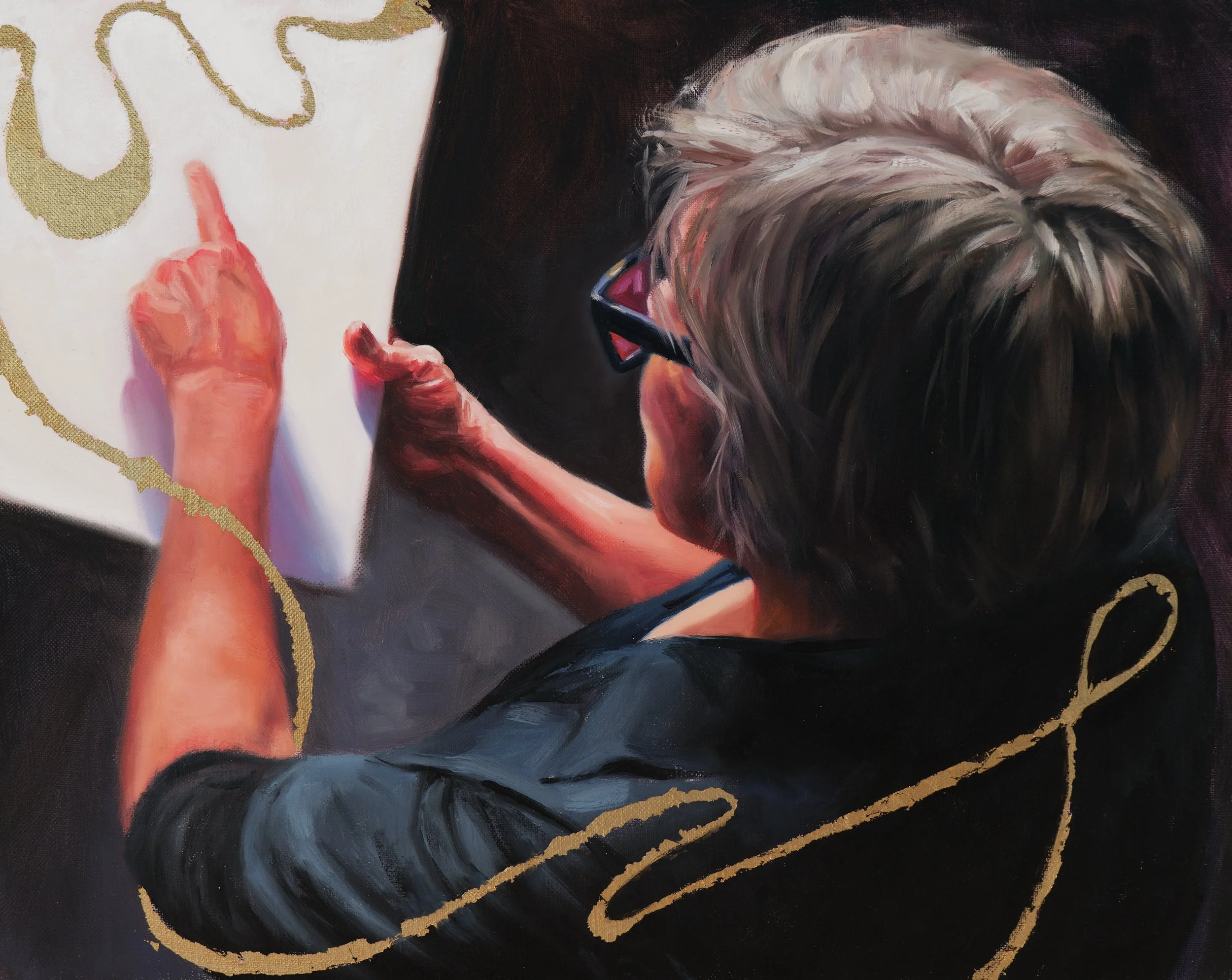 LaRaine inspired the whole thing, really. 

I met her in Lacoste, France. She bought the most meaningful painting I have ever made. There is a deep connection made between an artist and a collector.

Following my fall 2014 quarter in Provence, she sk
