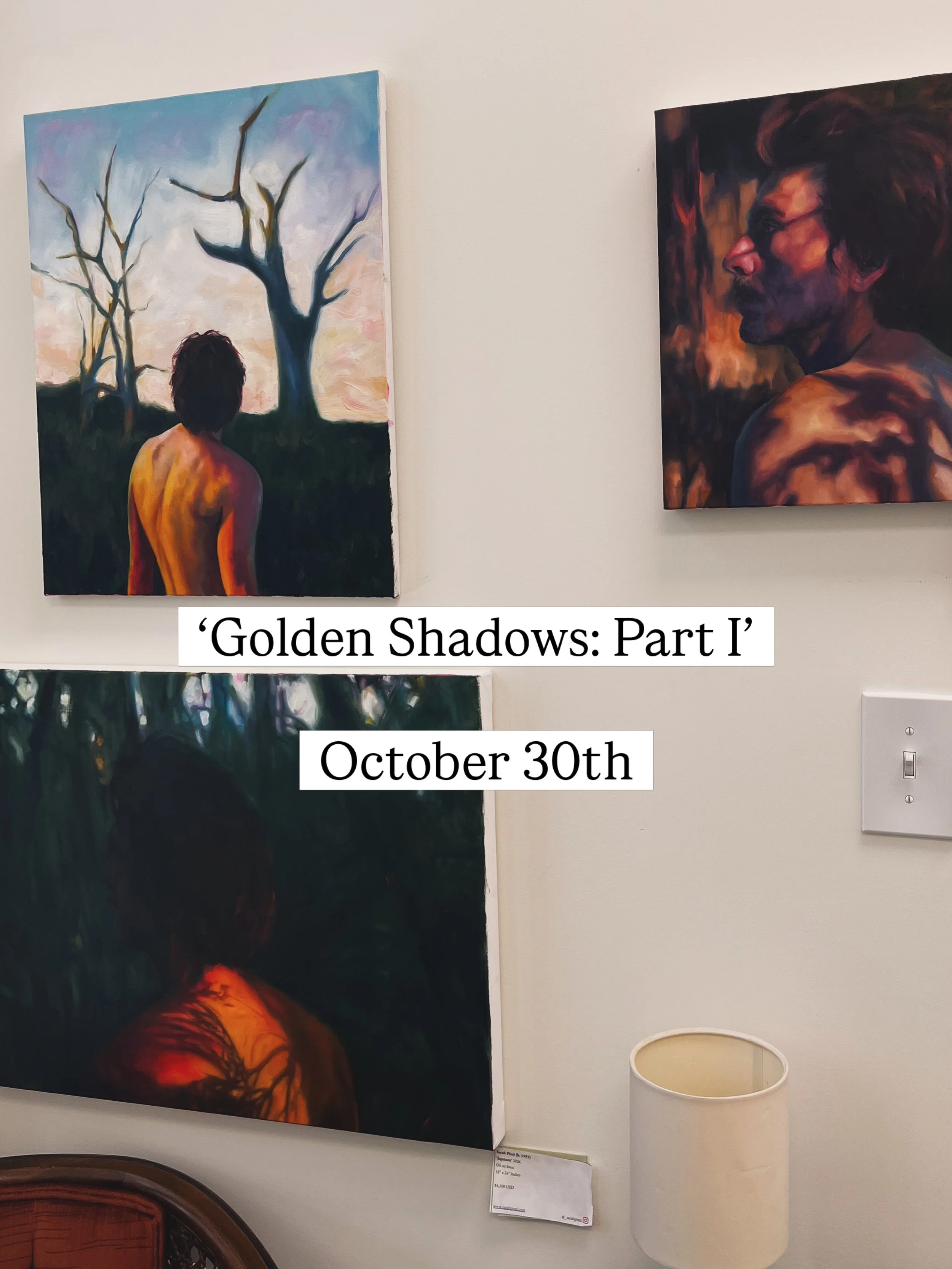 In just a few weeks my &lsquo;Golden Shadows: Part I&rsquo; collection will be available on my website! 

This series has been a daunting one. The process has been a lot of internal work on my part, and that has informed how the paintings are made. F