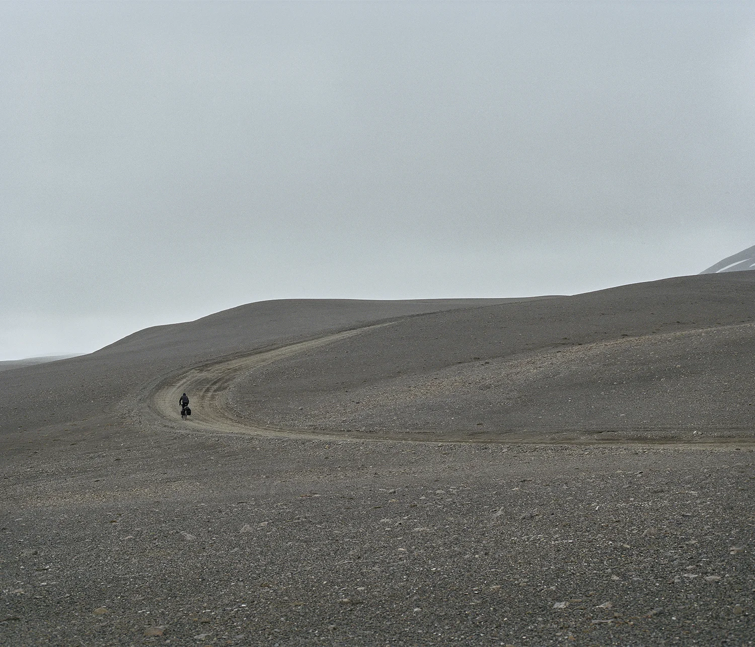 Tom Donhou crossing the volcanic desert