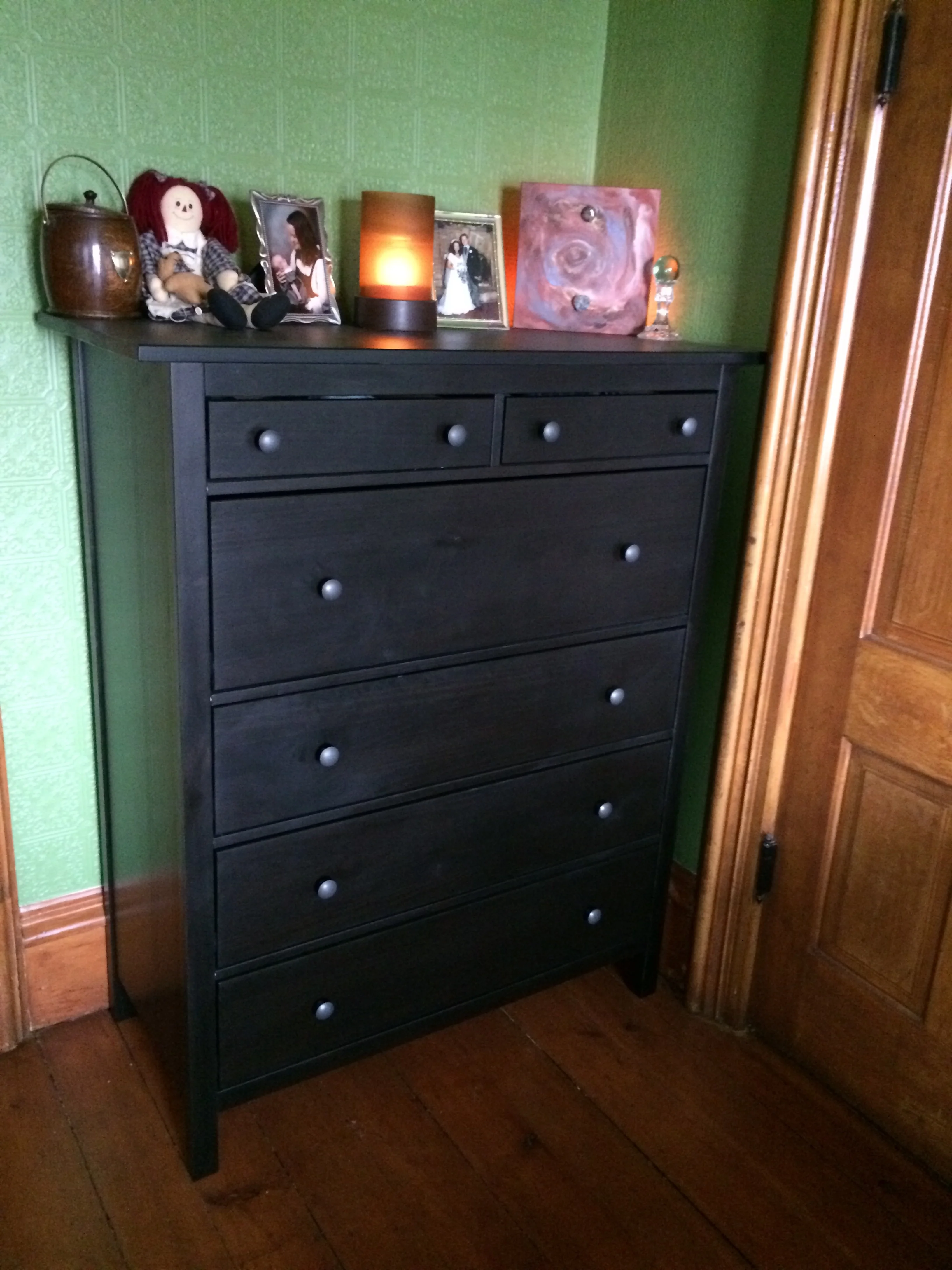 Part of the bedroom set we got from IKEA.