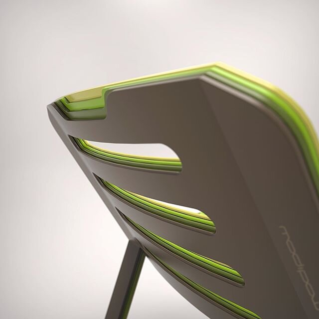 Added a feature to separate the stacked chairs easily (as discussed with @errecampillo) .... this time Kiwi colors! 🥝🥝🥝
.
#chairdesign #instachair  #chairlovers #productdesign #stackablechair #furnituredesign #copperdesign #renderweekly @seatforal