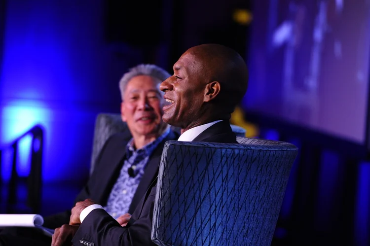 Forefront: Charles Blow, Foreground: Michael Omi