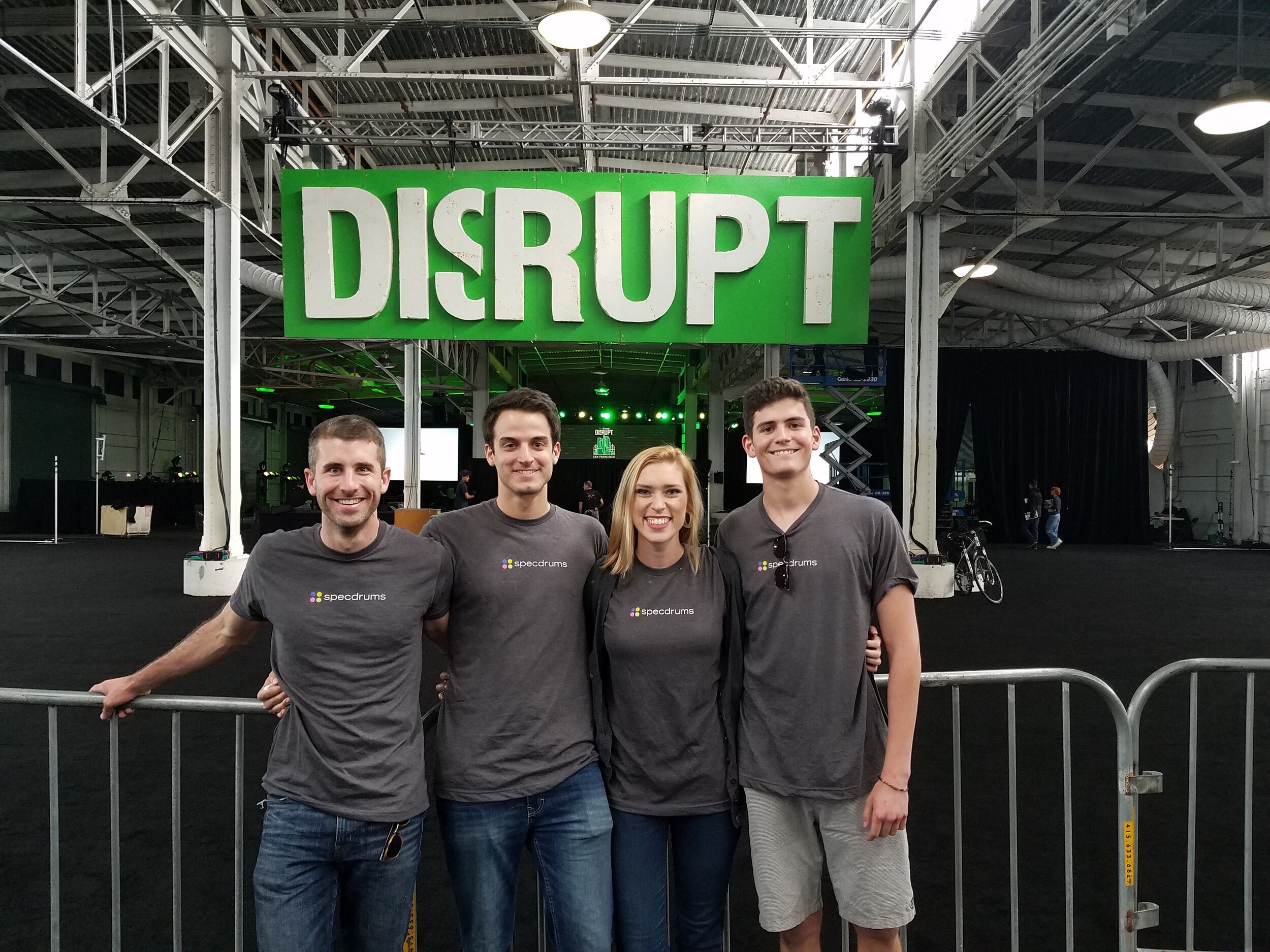 Attending Tech Crunch Disrupt with the Specdrums team just weeks after a successful Kickstarter campaign.