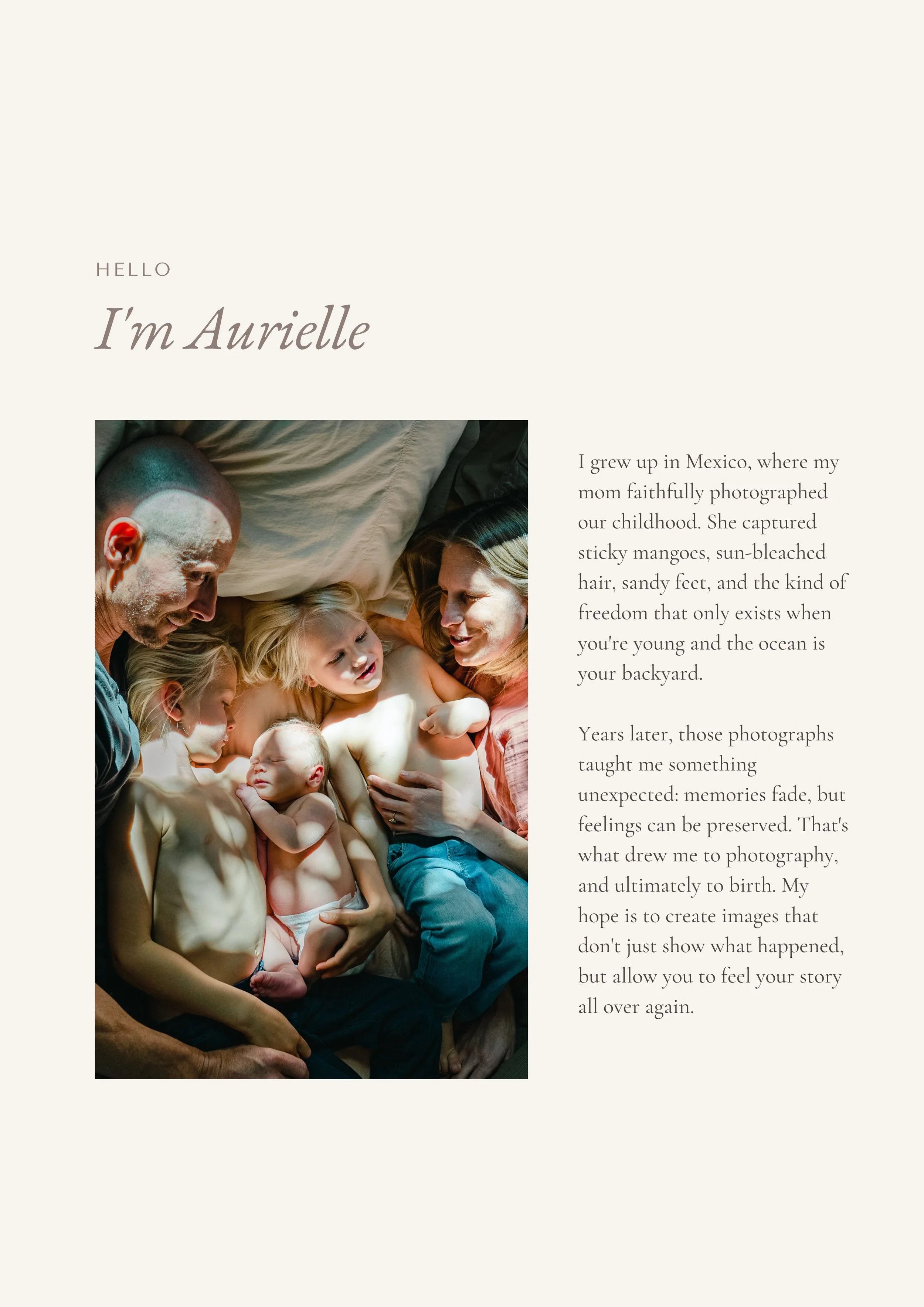 Meet Santa Barbara's Birth Photographer Aurielle