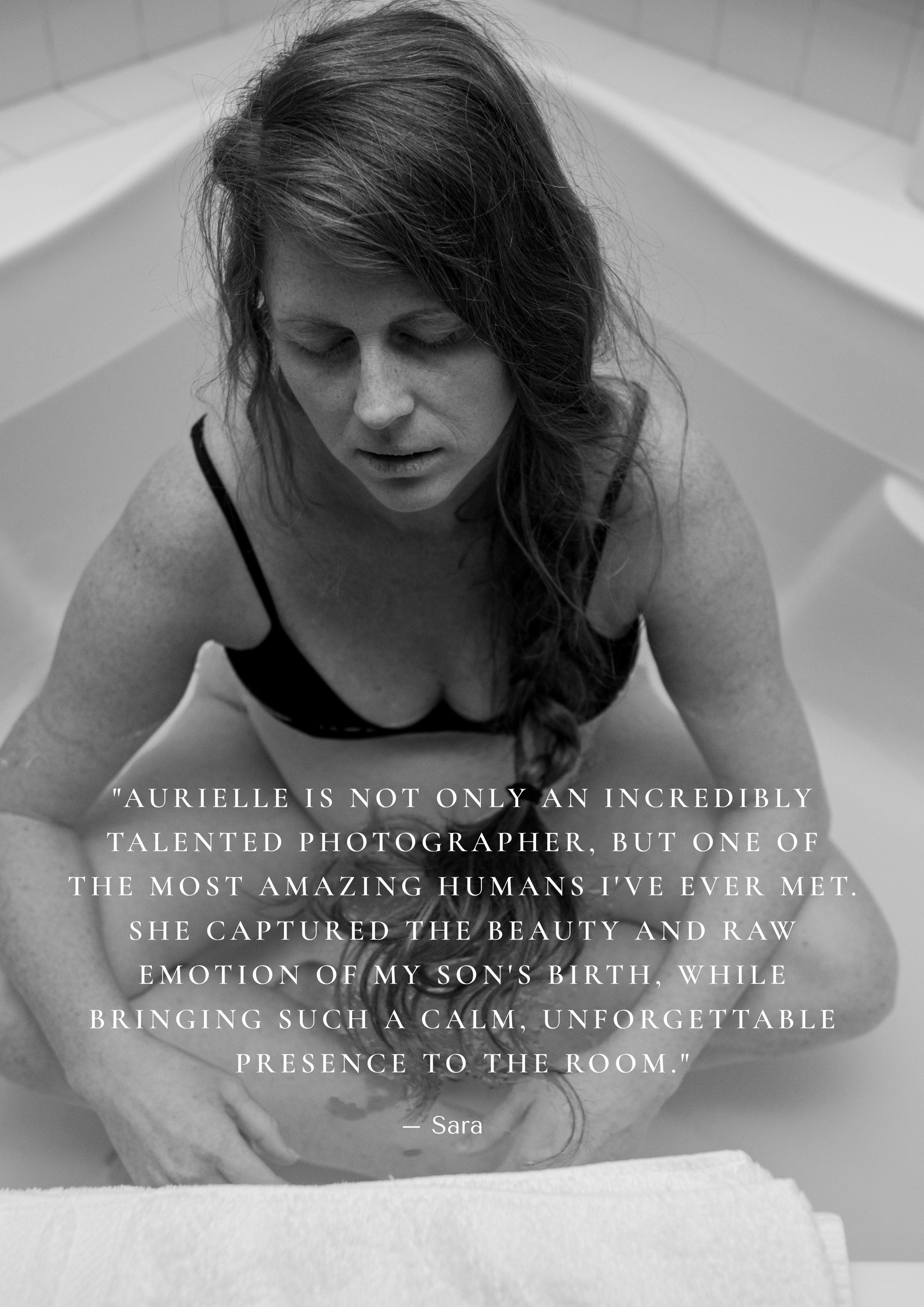 Testimonial about Aurielle during a birth