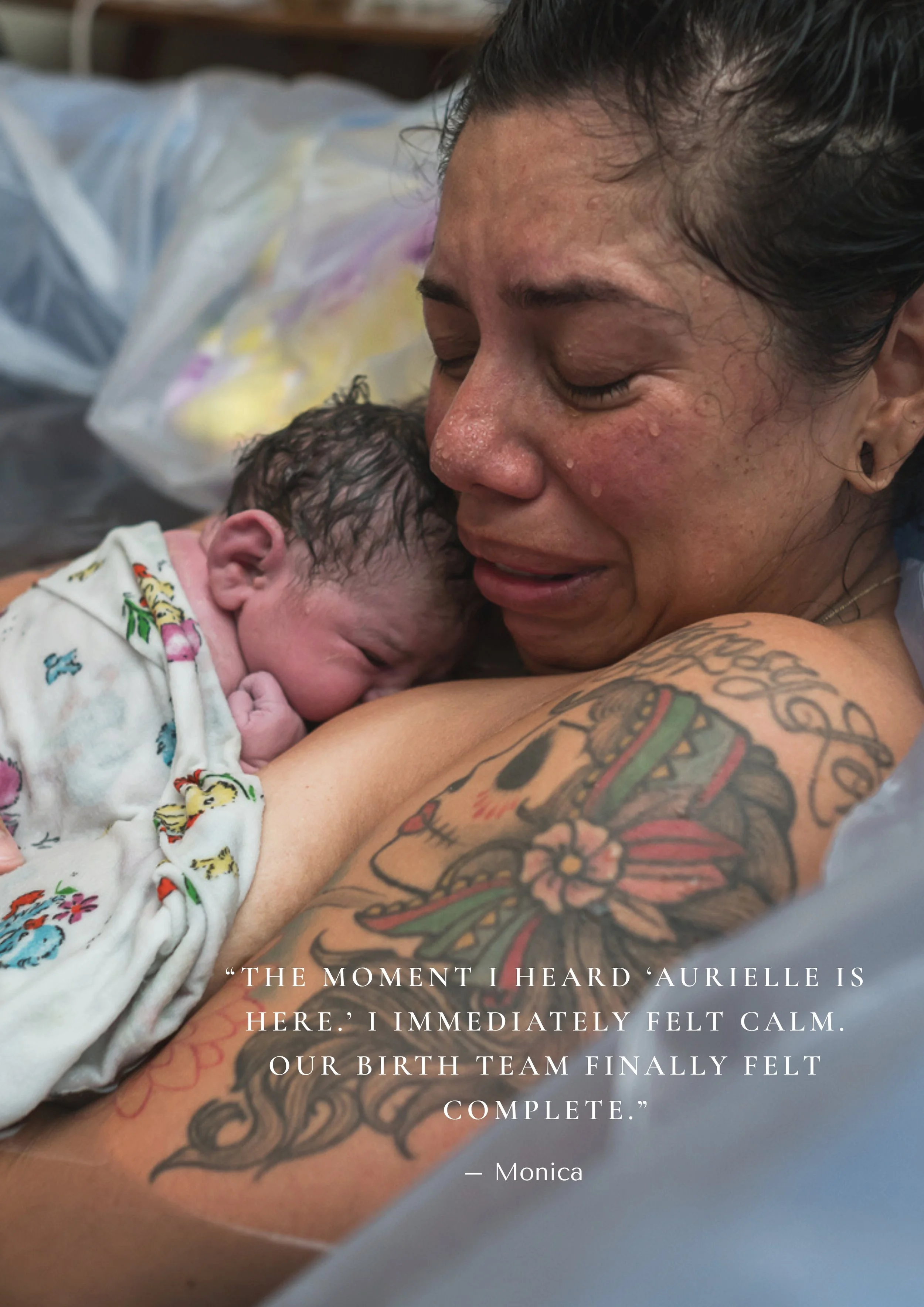 Testimonial about Aurielle during a birth