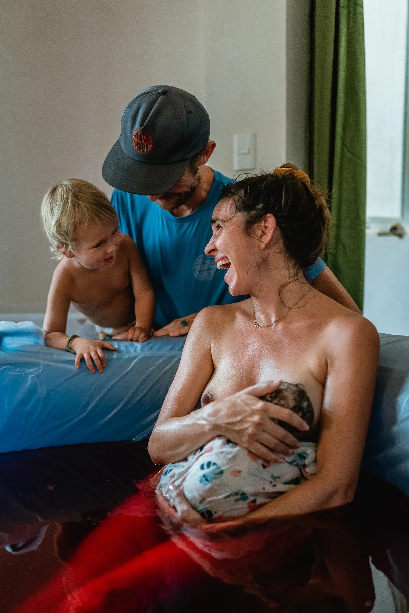 Family Centered Water Birth at Home in Sayulita Mexico