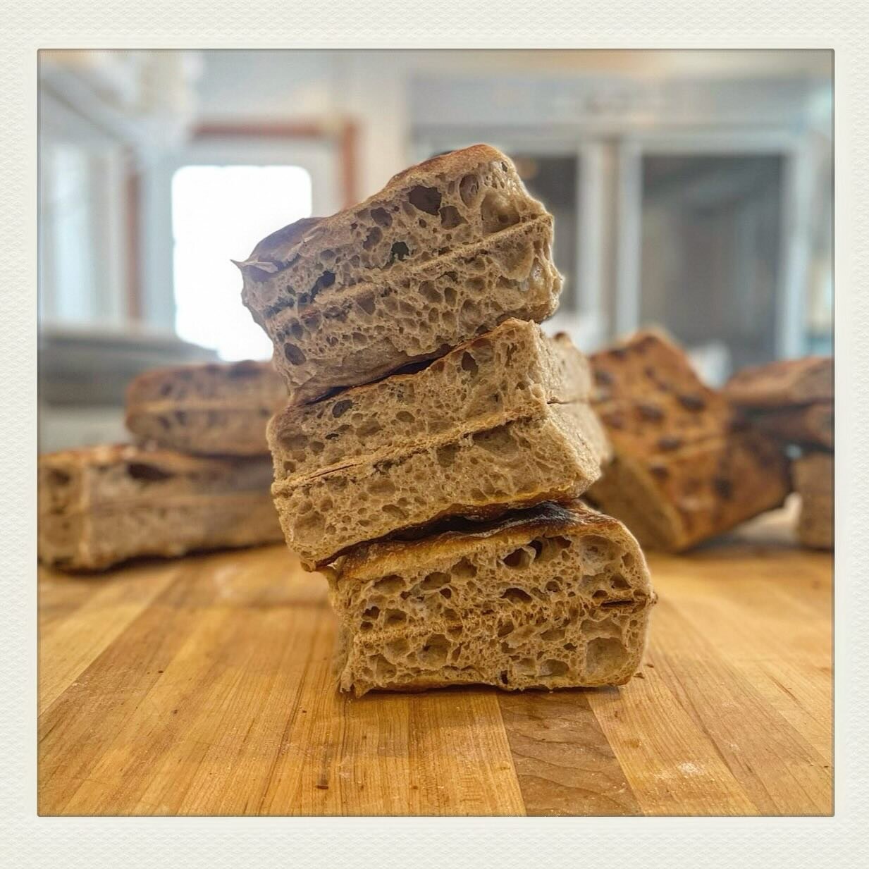 Bread is back on the shelves today!  Stock up before the snow and rain rolls in tomorrow&hellip; #woodfired #millyesterdaybaketoday #focaccia