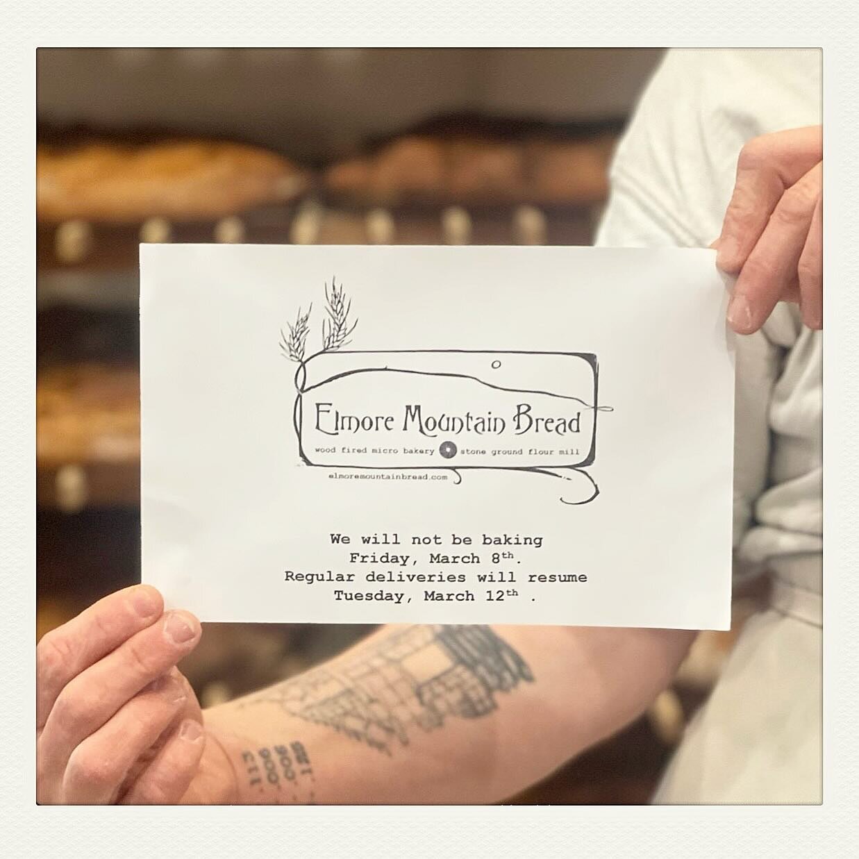 We are baking today, but will be closed this Friday.  I&rsquo;m headed down to Johnson and Wales University to teach at @breadbakersguild Camp Bread!  See you next Tuesday! #campbread #millyesterdaybaketoday #breadbakersguildofamerica