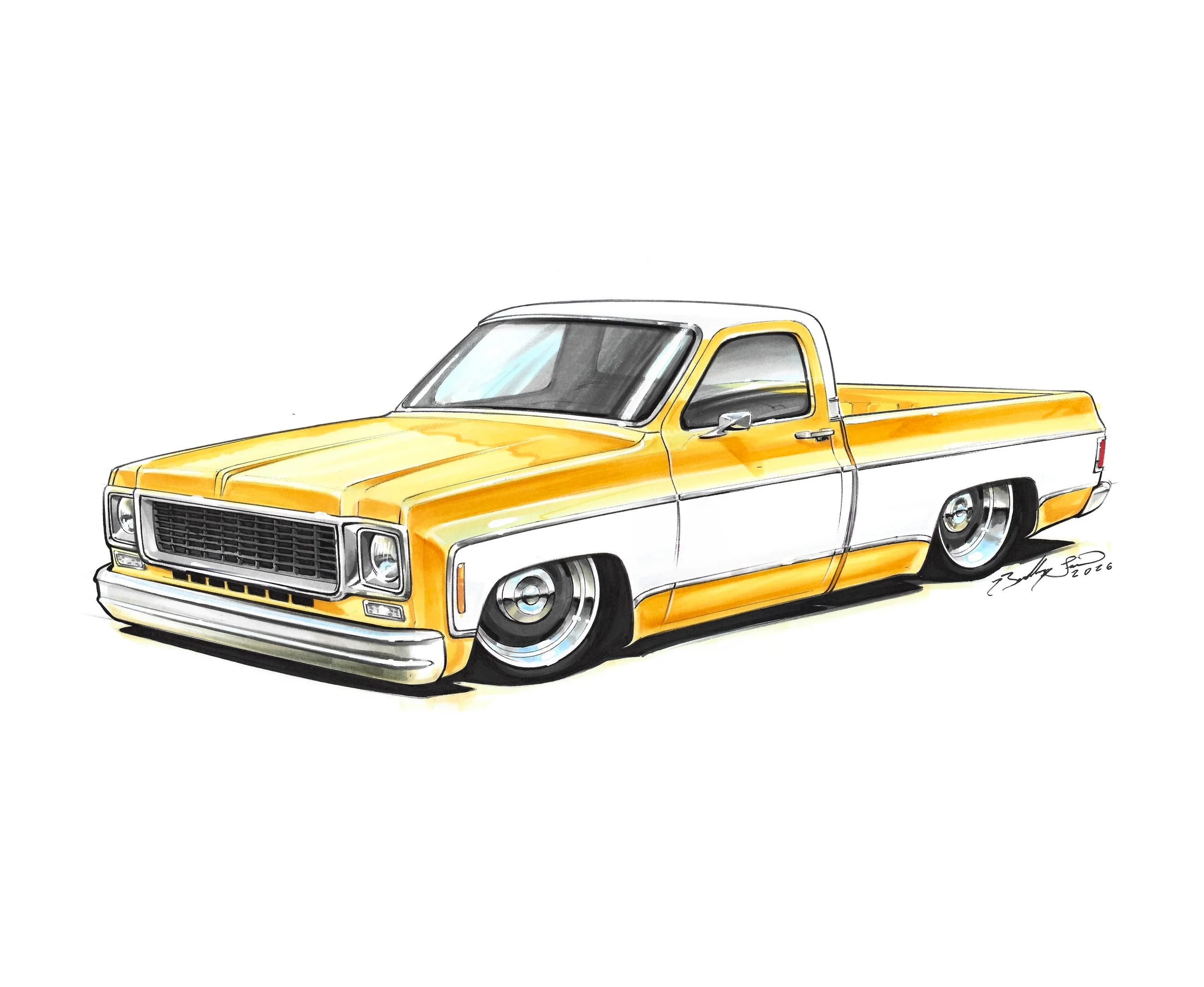 "Butterscotch" Squarebody C10 pickup