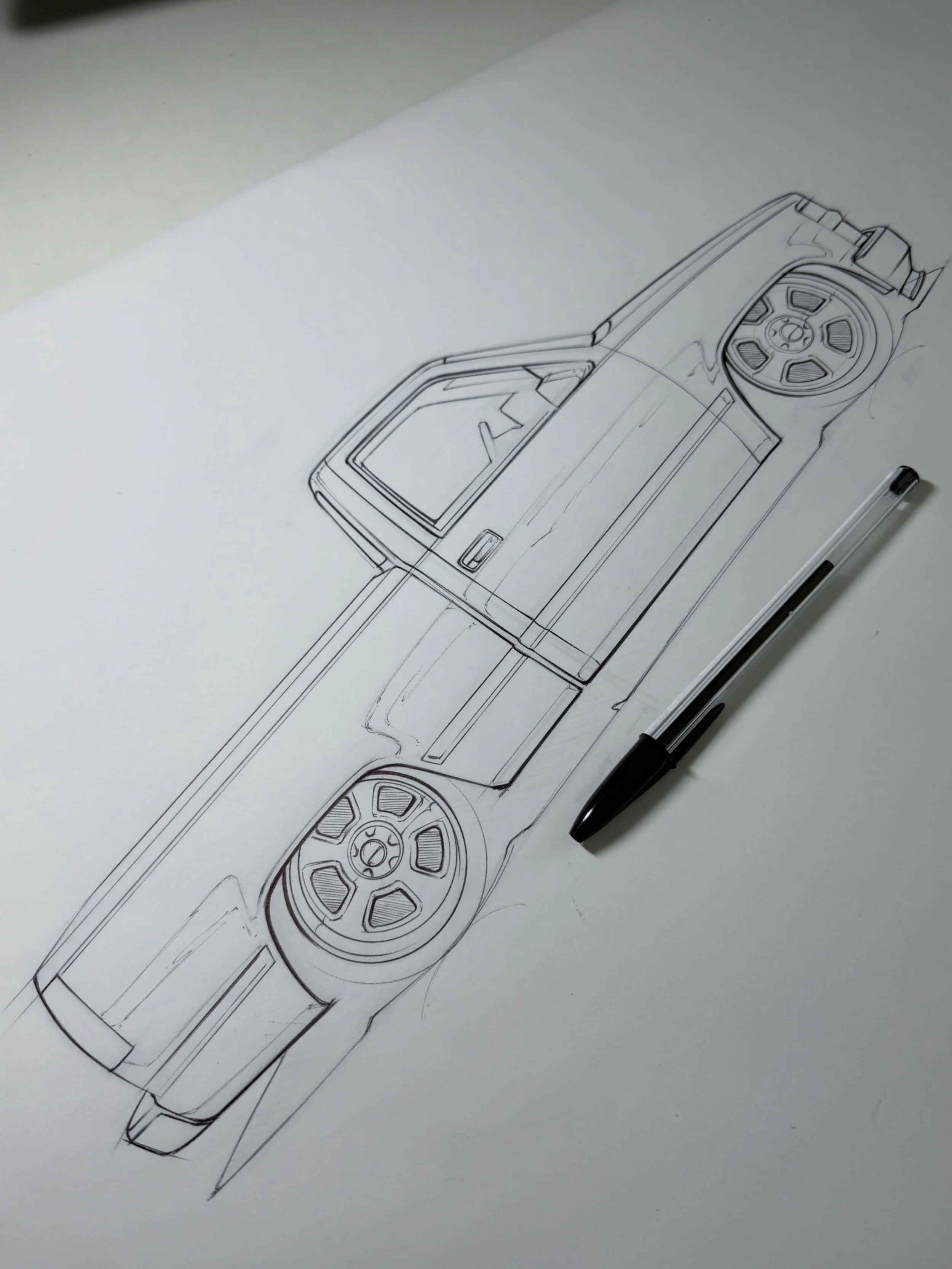Crispy OBS Chevy line work ready for @admarker_official color ✍🏻