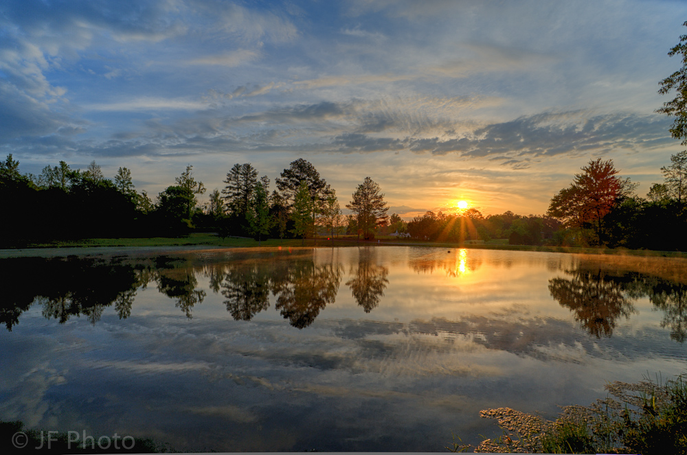 Sunrise Over The Pond