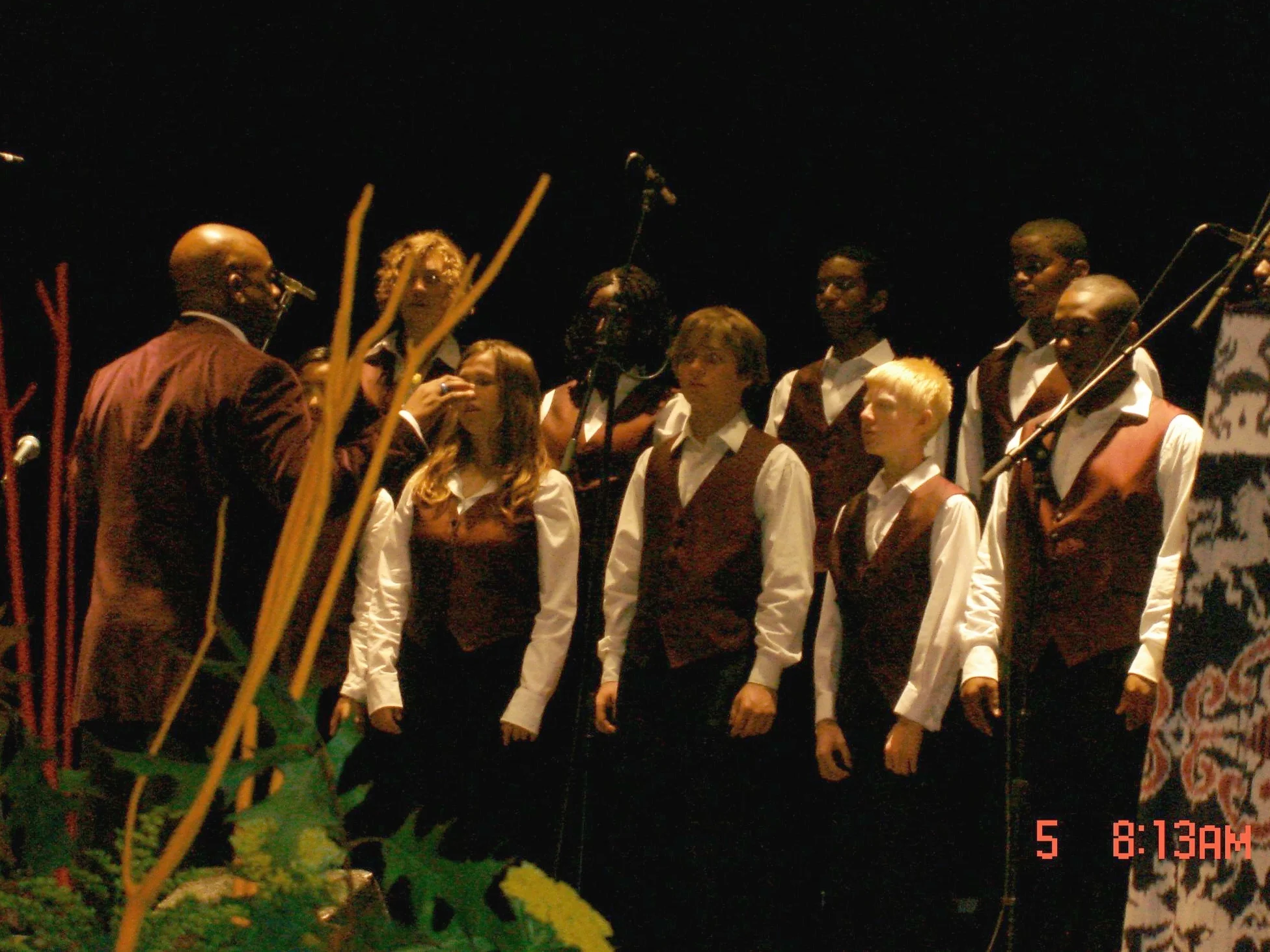 Dan performing with the Oakland Interfaith Youth Gospel Choir