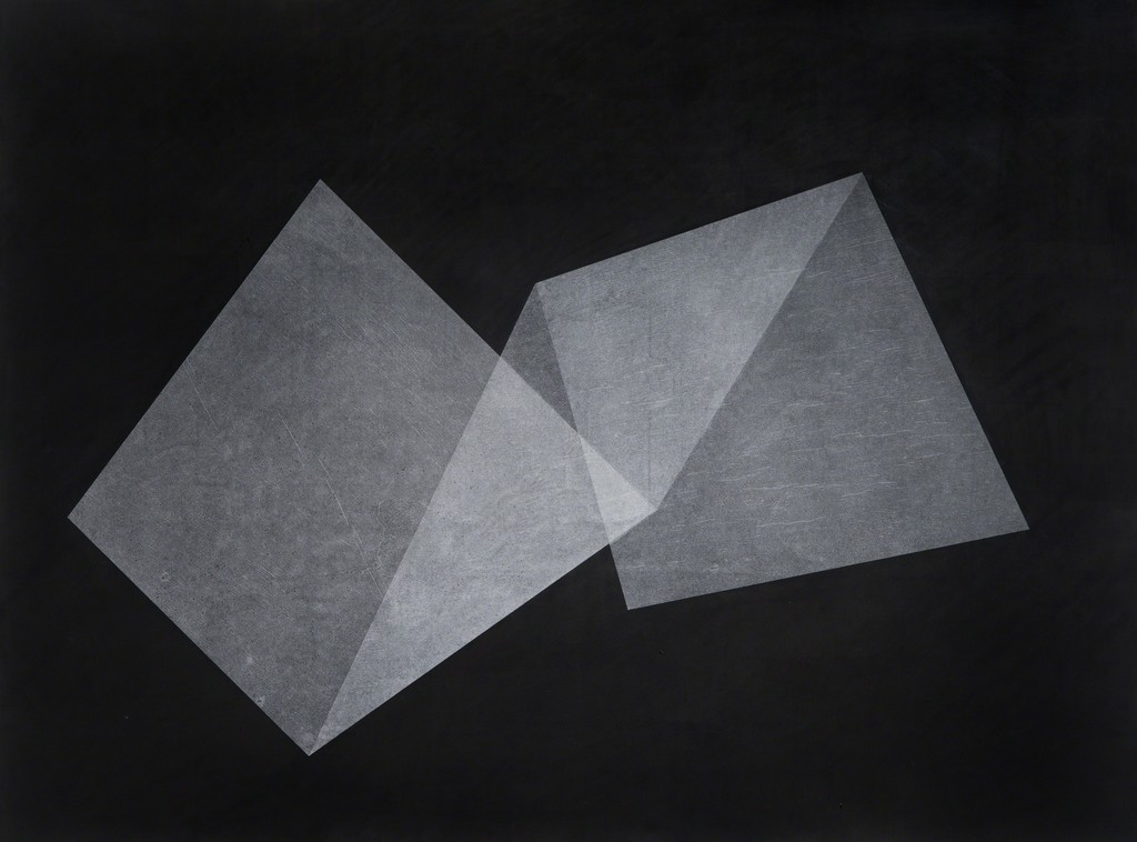  Christopher Iseri  Folded Shape , 2015 Ink and tracing paper on paper 30 x 42 inches 