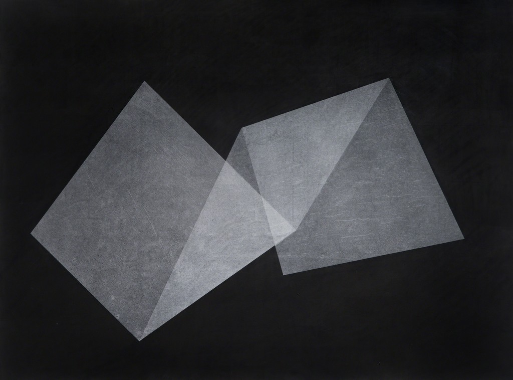 Chris Iseri Folded Shape , 2015 Ink and tracing paper on paper 30 x 42 inches