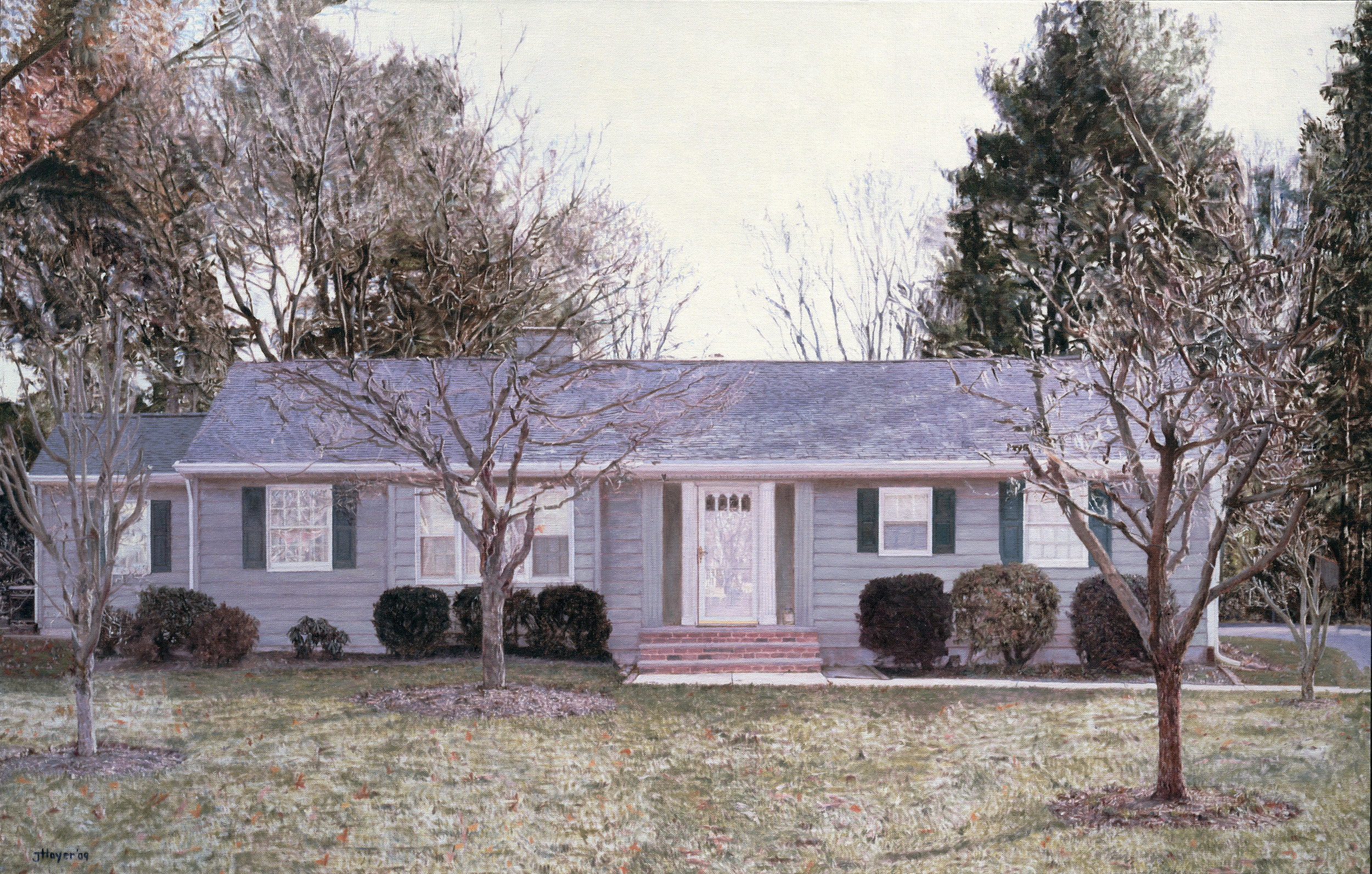   Yardley Ranch House , 2009 Oil on linen 35 1/2 x 59 inches 