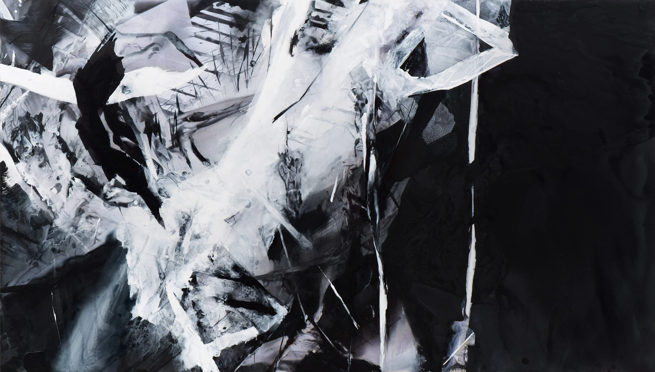 Precipice , 2017 Acrylic on polyester 35 x 61 1/2 inches CLBA-0038 $13,500