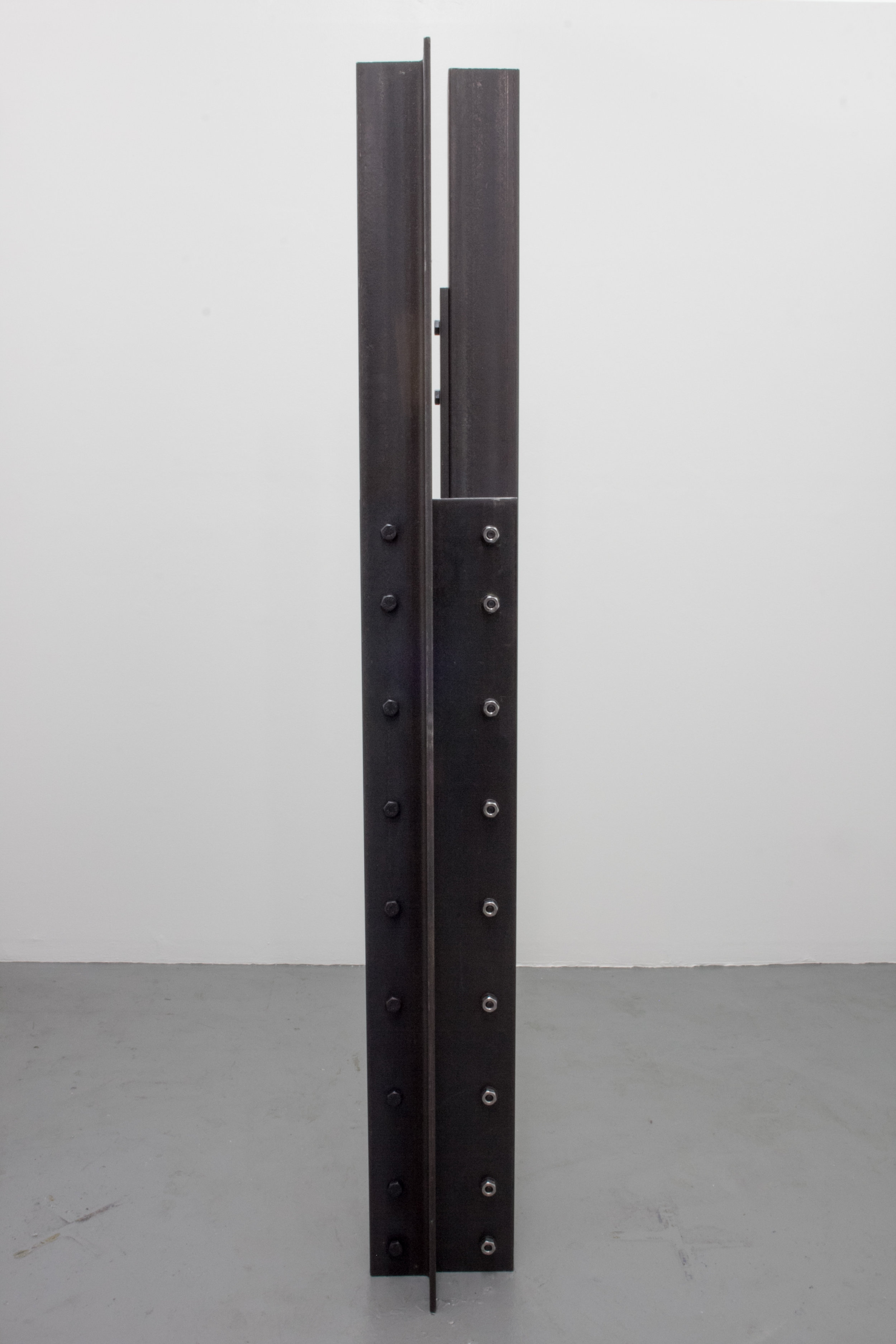   No One To Talk About Failure With , 2015 Steel, hardware 72 x 12 x 12 inches 